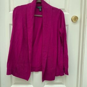 Ralph Lauren Women's Fuchsia Cardigan - PS